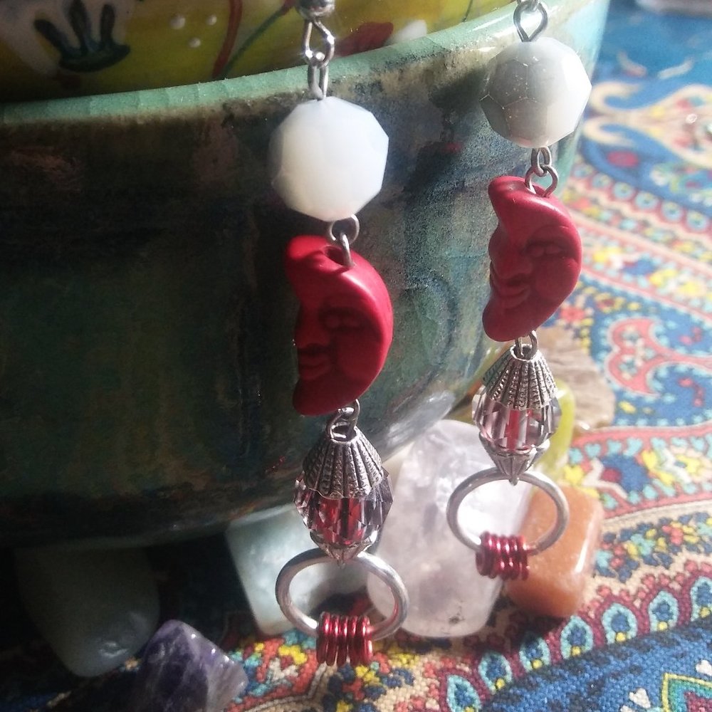 RED MOON DANGLES